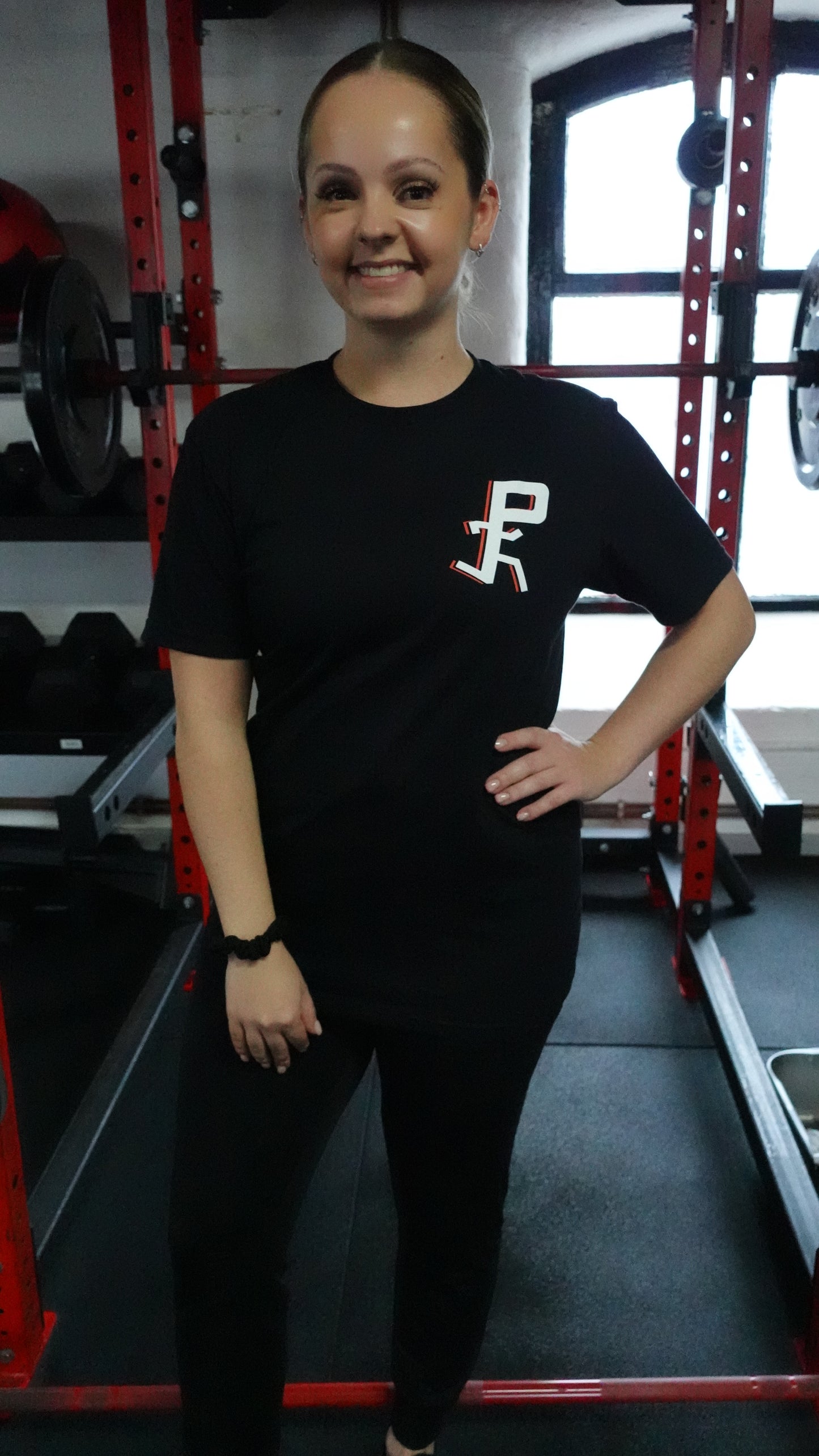 P Man T-Shirt - Black with P-Man in Platform Colours